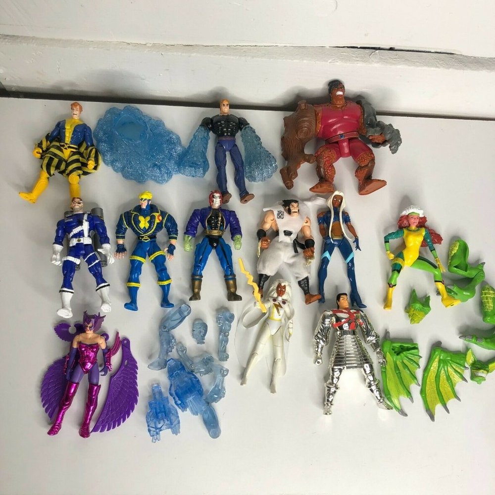 Marvel Toybiz X-men X-force 12 Figure Lot Havoc Storm Wolverine Vintage 90’s